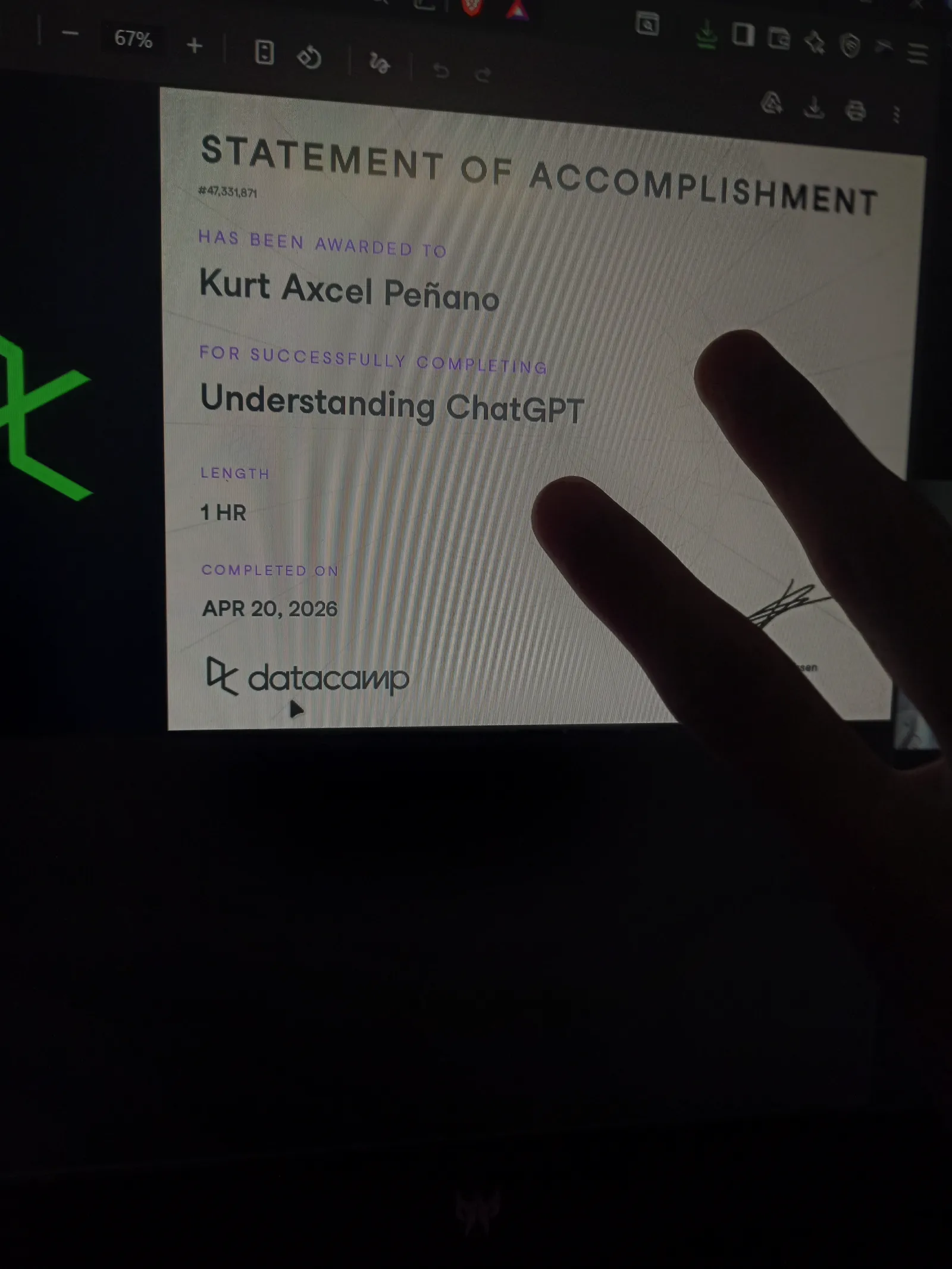 Understanding ChatGPT — Progress Proof