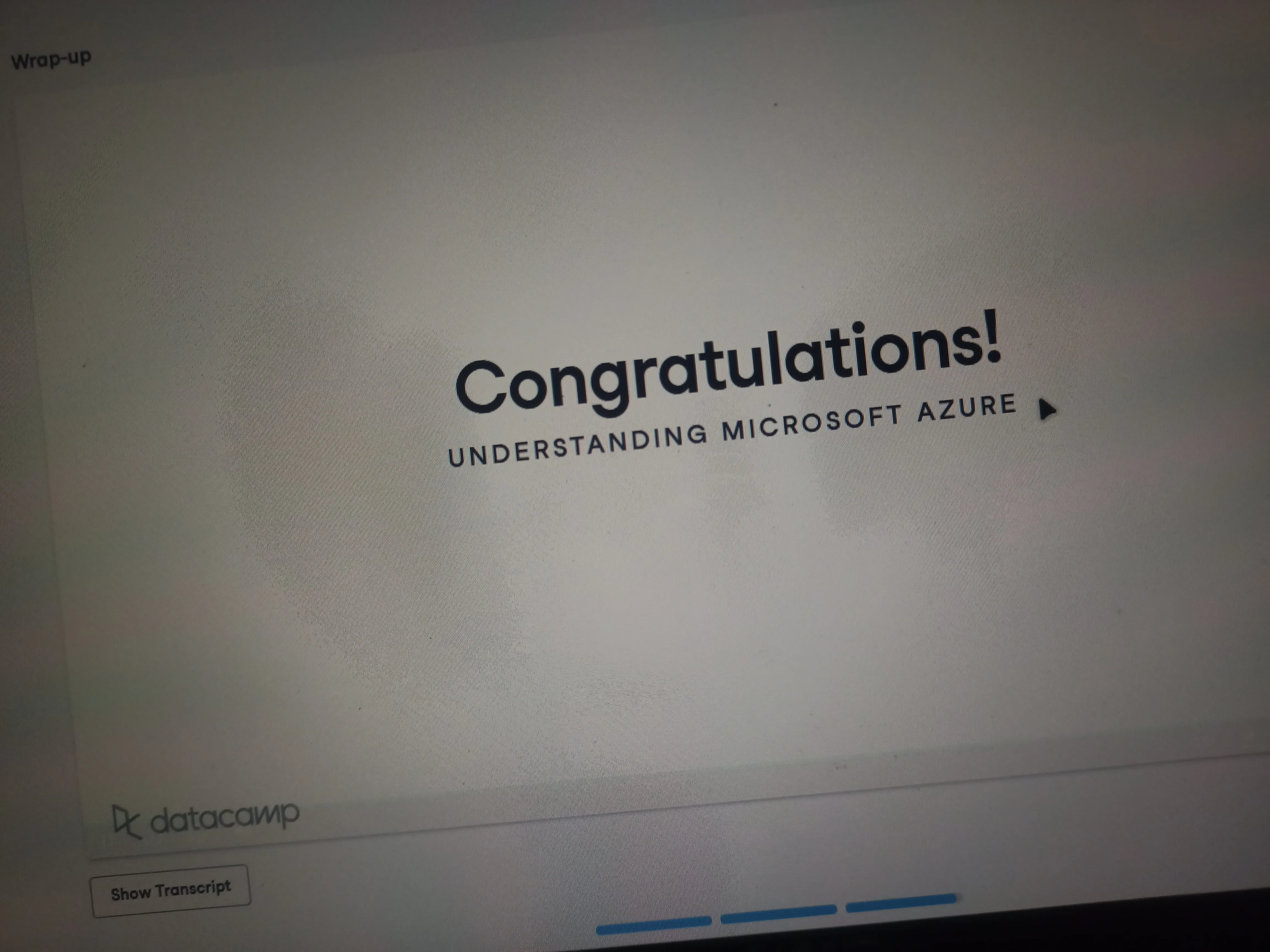 Congrats for Completing Understanding Microsoft Azure